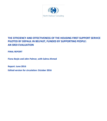 The efficiency and effectiveness of the Housing First support service