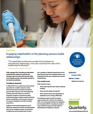 Centre for Eye Research Australia Case Study