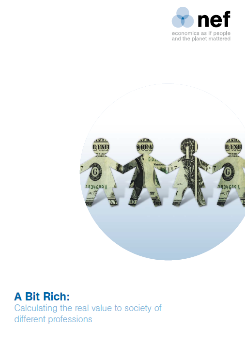 A Bit Rich: Calculating the real value to society of different professions