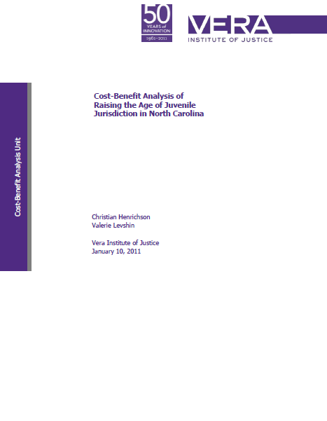 Cost-Benefit Analysis of Raising the Age of Juvenile Jurisdiction in North Carolina