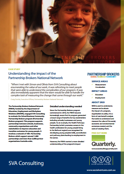 Case Study: understanding the impact of the Partnership Brokers National Network