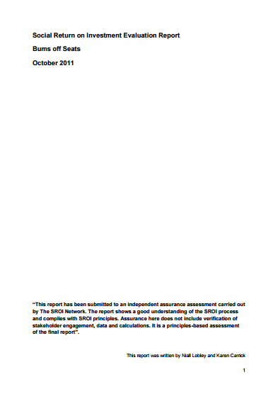 Bums off Seats SROI Evaluation Report