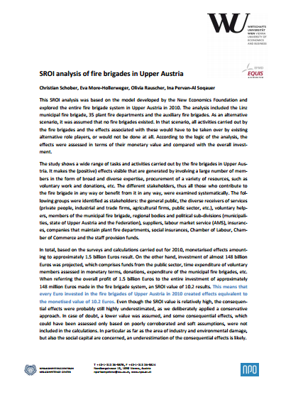 Vienna University of Economics and Business – “Fire Brigades in Upper Austria” Executive Summary