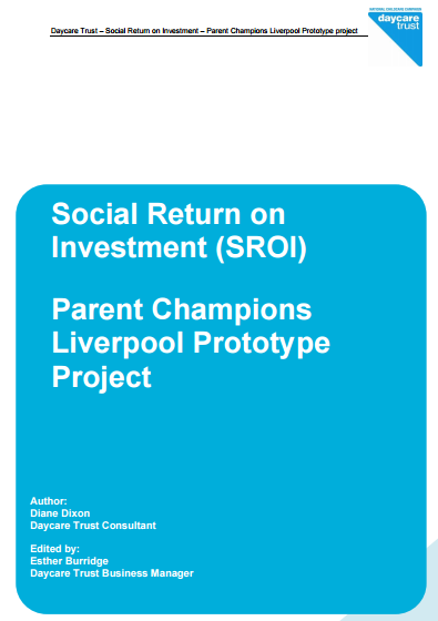 Daycare Trust Parent Champions Liverpool Prototype Project