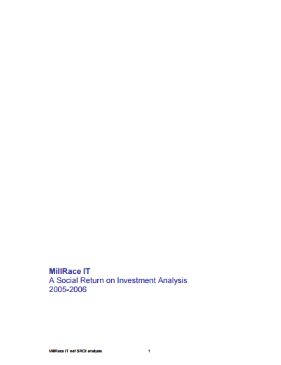 MillRace IT SROI Analysis