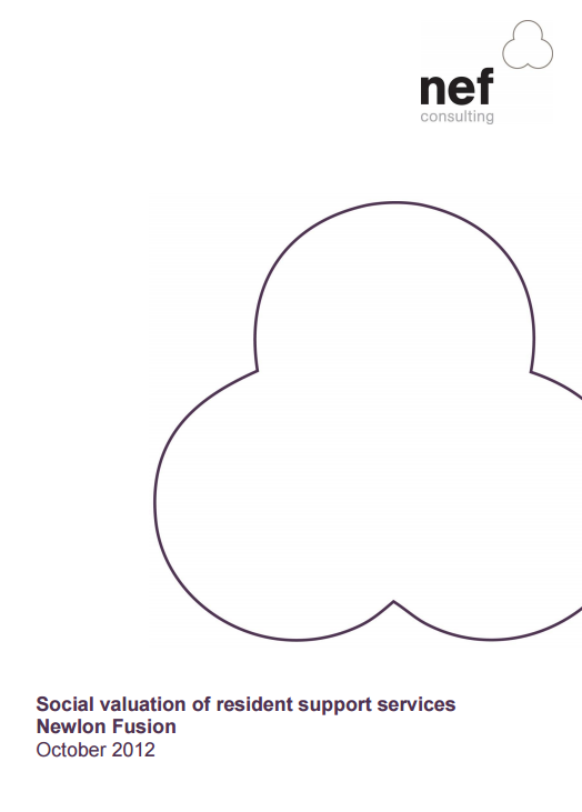Social valuation of resident support services Newlon Fusion