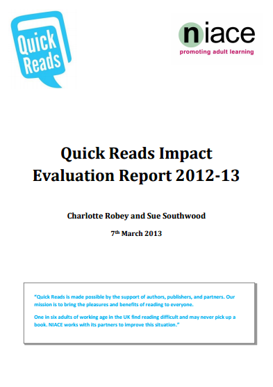 Quick Reads Impact Evaluation Report 2012-13