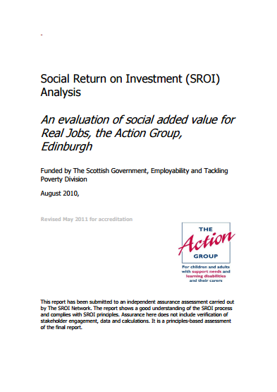 Real Jobs SROI Evaluation