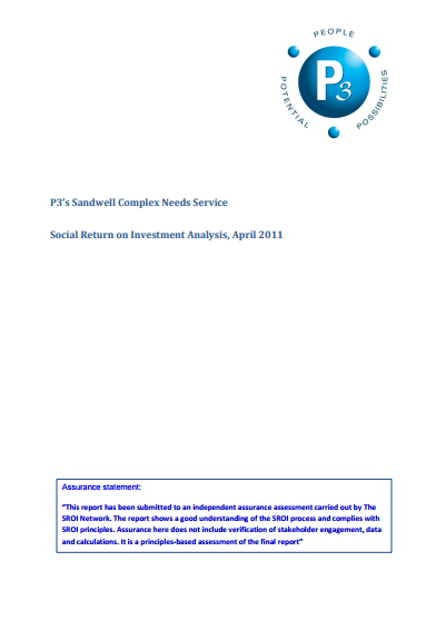 P3’s Sandwell Complex Needs Service SROI Analysis