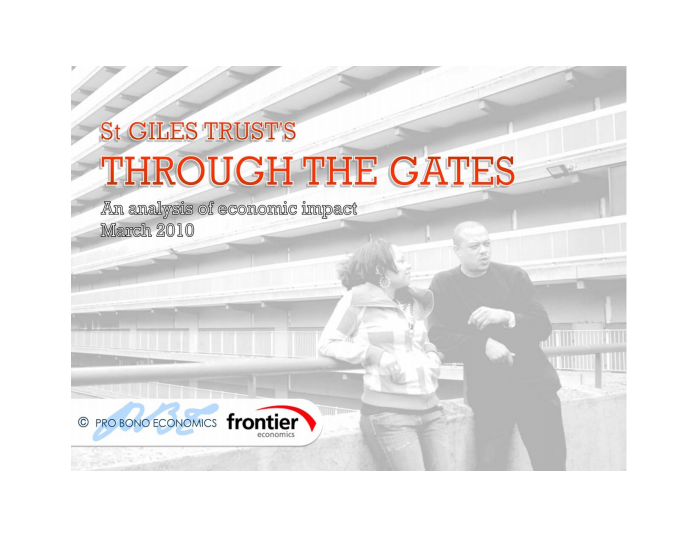 St Giles Trust – An analysis of economic impact