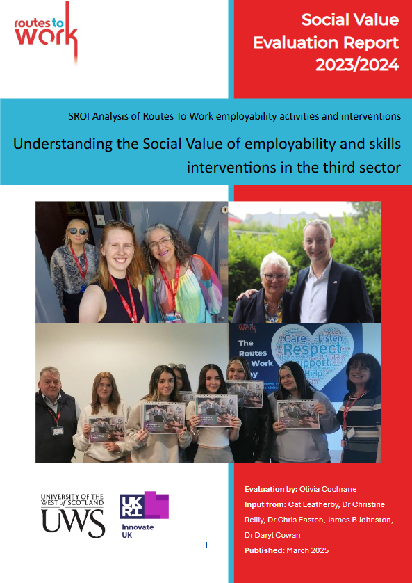 Routes To Work – Understanding the Social Value of employability and skills interventions in the third sector